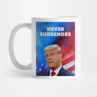 donald trump Mugshot 2024 never surrender. Mug